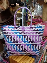 [Trends eMart] FREE TWILLY Finely Handwoven Malaysian Borneo SARAWAK Penan Handmade Tote Bag/ Bakul 