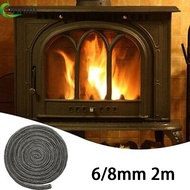 [AMANDA] Black Stove/Fire Rope Wood Burning Stove 6/8mm 2m Length Log Burner Door Seal