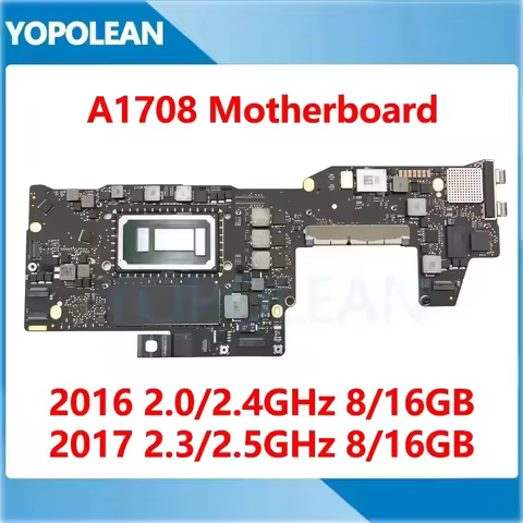 A1708 Motherboard For Macbook Pro 13" A1708 Logic Board i5 i7 8GB 16GB 2016 2017 Years