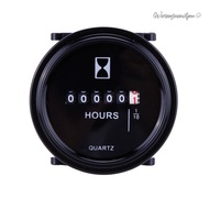 【COD】 Digital Hour Meter High Precision Machinery Timer 6V-80V Quartz Timer Hourmeter Waterproof Hou