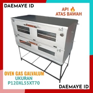 Oven/Oven Panggang Kue/Oven Kue Kering/Oven Gas Api Atas Bawah/Oven Gas Ukuran 120x55x65 cm