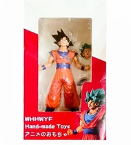 WHHWYF Hand made Toys七龍珠 孫悟空黑髮/ 藍髮悟空頭部可換臉超級賽亞人27cm超大巨無霸港版公仔SUPER DRAGON BALL