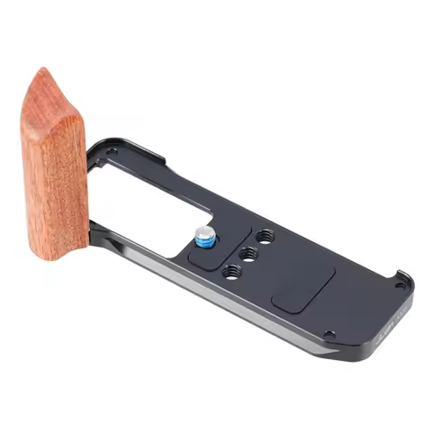 For Fuji XM5 L-Type Camera Wooden Handle Arca Swiss Quick Release L Plate For Fujifilm X-M5 Camera A