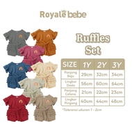 ROYALE BEBE KIDS RUFFLE SET PREMIUM COTTON