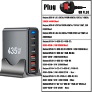 435W gan sạc USB đa cổng Trạm Sạc điện thoại để bàn pd3.1 QC3.0 sạc nhanh cho iPhone Samsung Xiaomi