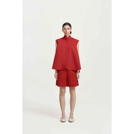 MASSHIRO&Co.- AKARA - RED ORANGE Sleeveless Women's Top Blouse