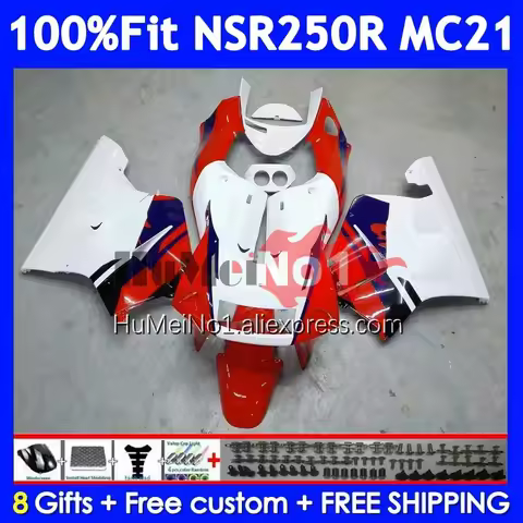 Injection For HONDA NSR250R MC21 PGM3 1990 1991 1992 1993 White red hot 15No.10 NSR250 NSR 250 R RR 