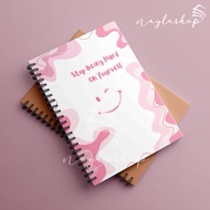 [READY}] A6 Notebook A6 Diary/ Aesthetic Notebook Spiral Notebook with 100 Lines