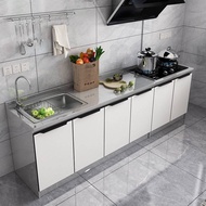 Stainless steel cabinet household stove cupboard stainless steel sink cabinet assembly cabinet kitch