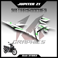 Striping Jupiter Z1 2012-2014 Putih Ganteng Semifullbody