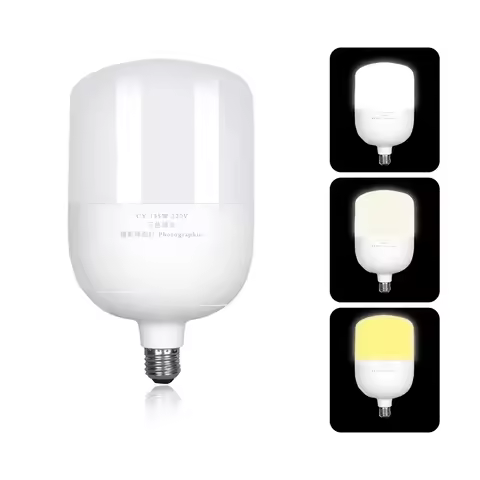 2-Color Temperature Photography LED Lighting Bulbs High Bright 135 Watt E27 Base For Photographic Ph