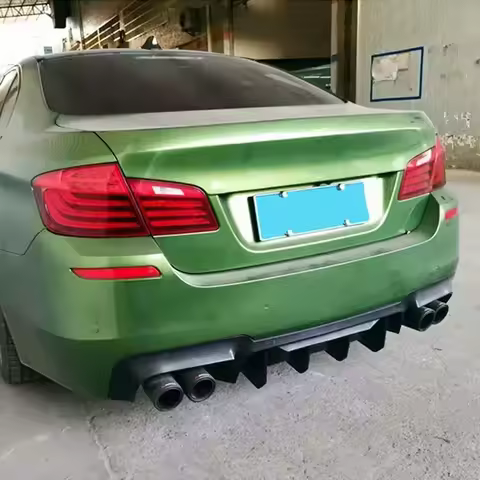 For BMW 5 Series F10 M5 2011-2016 Car Rear Bumper Diffuser Lip Spoiler Lip Splitter Gloss Black ABS