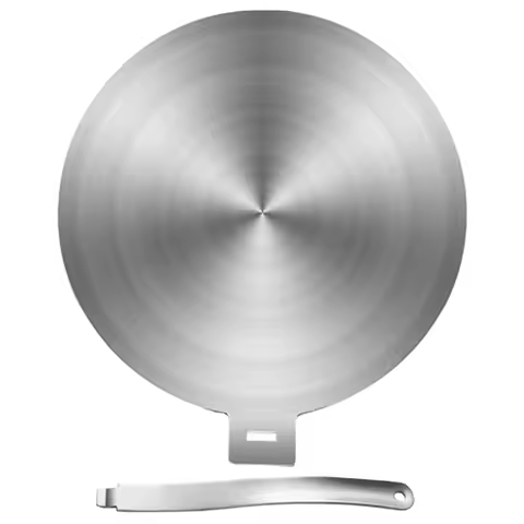 Stainless Steel Induction Cooker Converter Disk Heat Diffuser Plate Adapter with Detachable Handle T