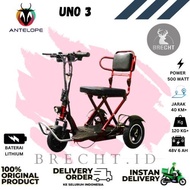 Sepeda Listrik Roda Tiga Mini Antelope UNO Baterai Lithium BisaDilipat