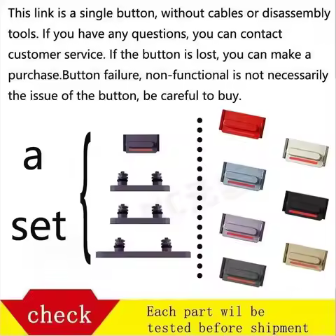Side Button for iPhone 14,14Pro,Plus,Pro Max,iPhoneSE2 -Replacement,Quality Perfect Fit Volume Vibra