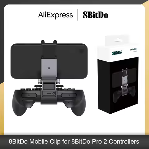8BitDo Mobile Clip for 8BitDo Pro 2 Bluetooth Controller, Holder Stand Adjustable Phone Mount (49-85