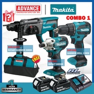 MAKITA 18V Cordless Combo Set RM1088 ( DHP490Z 18V Hammer Drill / DTD156Z 18V Impact Driver / DHR202