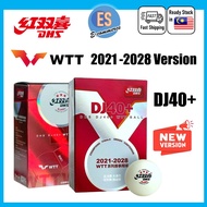 DHS DJ40+ WTT 2021-2028 Official Ball 3 Star Table Tennis Ball Bola Ping Pong Official Ball for WTT