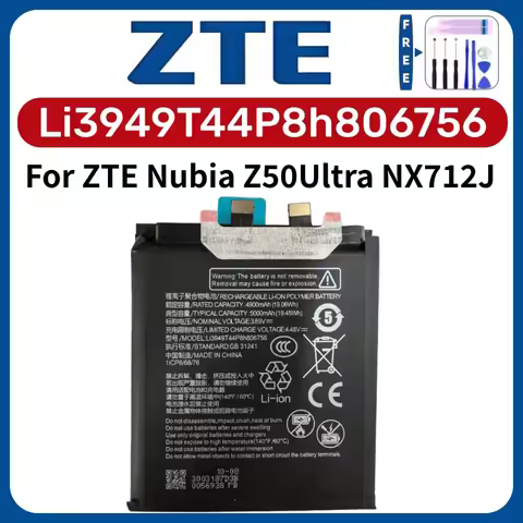Original Li3949T44P8h806756 5000mAh Battery For ZTE Nubia z50ultra Z50Ultra Z50 Ultra NX712J Phone b