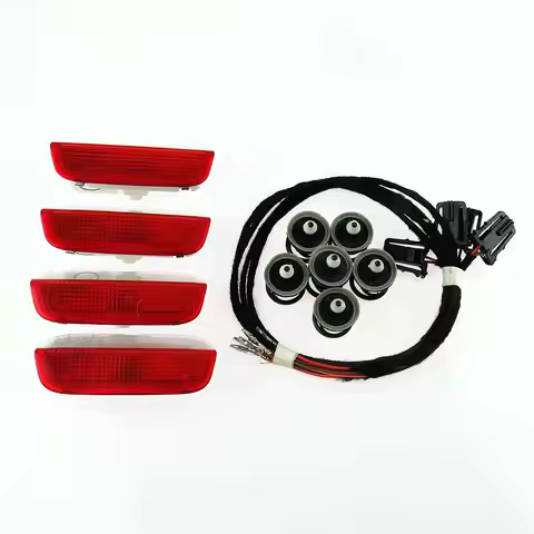 3AD 947 411 Car Door Warning Light Interior Lamp Lights + Cable Wire for VW Golf Jetta MK5 MK6 Passa