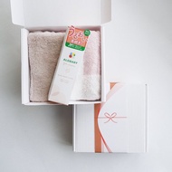 【kontex-alobaby】孕媽咪妊娠霜+今治柔和無撚毛巾禮盒(附提袋)