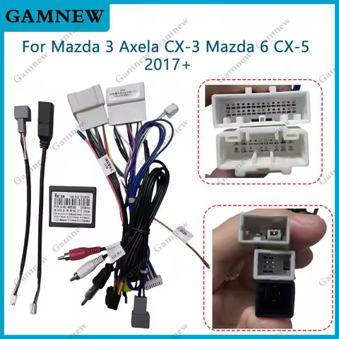 Android Power Cable Canbus For Mazda 3 Axela CX-3 Mazda 6 CX-5 2017 Southeast Asian Version Car Radi