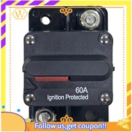 【W】Circuit Breaker Manual Reset Circuit Breaker Circuit Breaker for Boat Trolling 12V-24V DC Boat Tr