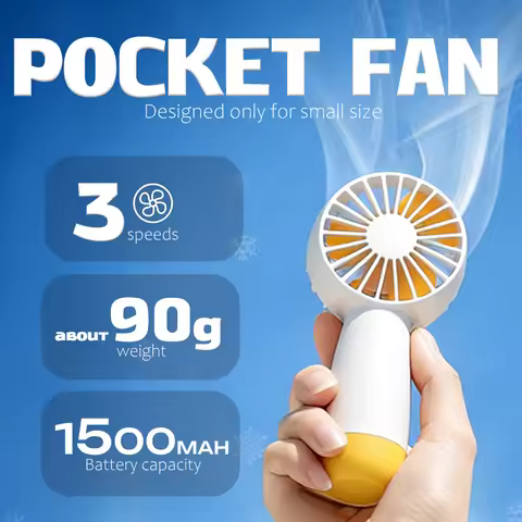 1500mAh 90G Portable Air Cooler Small Mini Fans Air Conditioning Fan Rechargeable Cooler Small Fan A