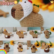 LUOYAO Crochet Stuffed Animal Kit, DIY Set Beginner Capybara DIY Crochet Kit, with Crochet Hooks Han