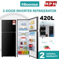 Hisense 420L 2 Door 5 STAR  Refrigerator RT439N4ABN1 / Fridge / Durable Inverter  Deodorizing Filter