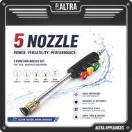 Water Jet Spray Gun Extension / Nozzle Extension / Lance Extension / Wand Extension come with 5 nozz