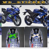 STANDARD STRIPING LIST FOR YAMAHA R15 V3 MOVISTAR 2018 MOTORCYCLE