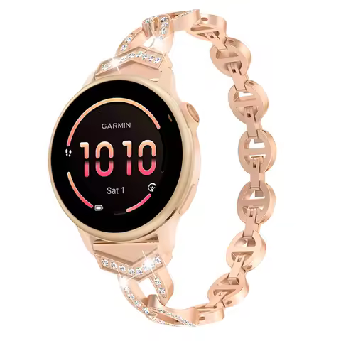 Diamond Watchband for Garmin Vivoactive 6 5 3 Metal Strap for Garmin Venu 2 Plus Wristband for Garmi