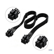 SUP Nylon Braided 8Pin 6+2Pin Power Cord For GPU Power Supply Cable 8Pin Male to 6+2 Male GPU Power 