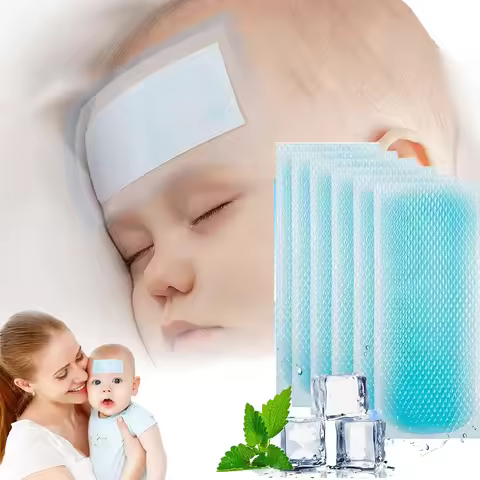 5/20PCS Anti-fever Patch Summer Rapid Cooling Gel Paste Neck Sticker Lasting Coolness Phone Cooling 