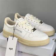 EPT Korean Blogger Inspired Cowhide Sneakers - Casual Sport White Women's