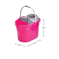 LAVA Plastic Mopping Pail Strainer with Wheels (17.5L)