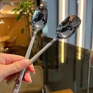 [Prs] Stainless Steel Thiening Spoon Creative Long Handle Hotel Hot Pot Spoon Soup Ladle Tableware H