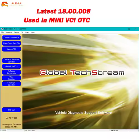 Latest 8/2022 For TOYOTA TIS Techstream 18.00.008 Software CD Diagnostic Tools Used in MINIVCI MINI 