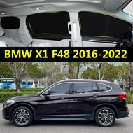 Car Sunshade for BMW X1 F48 2016-2022 Fully Blackout Car Curtain Sunshade Sun Protection Privacy Sid
