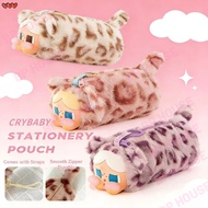 Crybaby Wild But Cutie Anti Pencil Case /CryBaby Cute Pencil Case /Leopard Cat Plush LARGE Capacity 