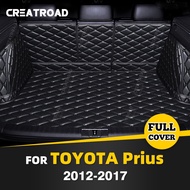 Auto Full Coverage Trunk Mat For Toyota Prius 2012-2017 16 15 14 13 Car Boot Cover Pad Interior Protector Accessories