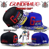 Cap Gshock x Gundam Mobile Suit Unicorn Men's Hat Snapback Adjustable Cap Topi Lelaki Gshock Gundam 