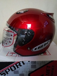 HELM INK CENTRO SNI REP MERK AJK SKS WARNA MERAH MARON BUSA TEBAL BISA COD