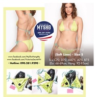 [Size S] 2-piece string swimsuit, luxurious, seductive and flattering for the Soft Lime woman