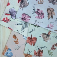 PREMIUM FLOWER MOTIF CRINGKLE FABRIC 1636