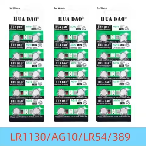 AG10 LR1130 Button Battery LR 1130 SR1130 389A LR54 L1131 For Alkaline Battery Watch Hearing Aid Fla