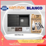 Blanco Silgranit Top/Under Mount Single Bowl Sink Granite Sink With Drainer Metra 5S | Sinki Dapur K