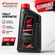 CLEARANCE STOCK HONDA ENGINE OIL FULLY SYNTHETIC 10W-30 MB 1L ( 08234-2MB-K1LM1 ) HONDA SCOOTER