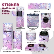 MATA MESIN Sticker Sticker Fridge Stove Washing Machine 1 2 Door Eye Tube Rice Cooker Dispenser Ac Butterfly Colorful Decoration